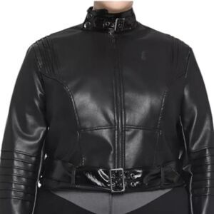 Hot Topic Batman Faux Leather Motorcycle Jacket